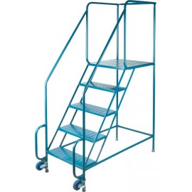 Tilt-N-Roll Ladder: 5 Steps, 77" Hieght
