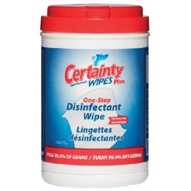 Certainty Plus Disinfectant Wipes: 200 count