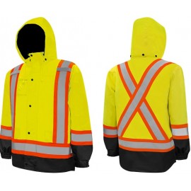 6-in-1 Safety Parka: Ground Force, Yellow / Black