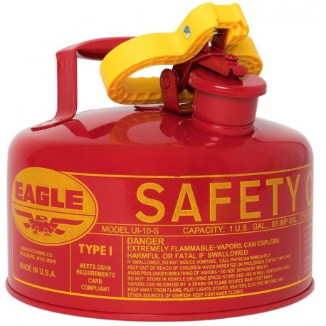Safety Can: Eagle Type I, Steel, 1 US gal.