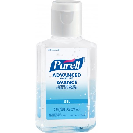 Purell Advanced Hand Sanitizer: 59 mL.squeeze bottle