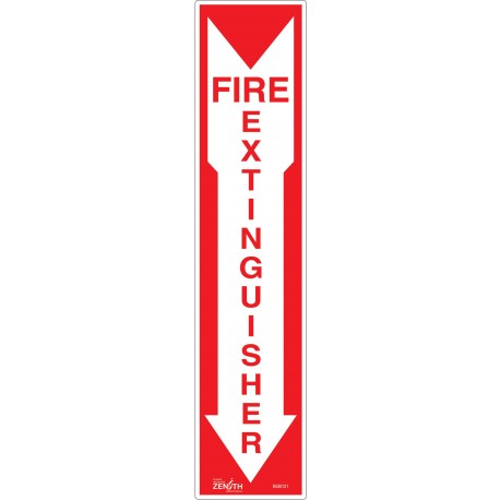 Fire Extinguisher Sign: adhesive vinyl