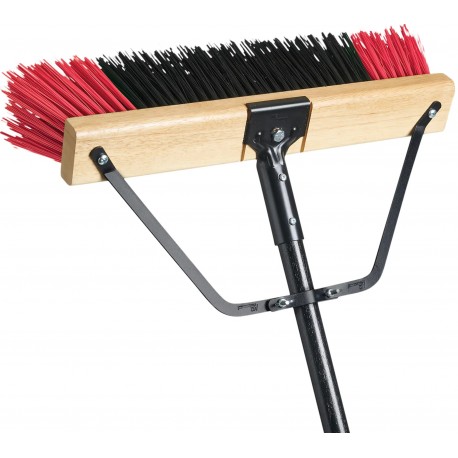 Push Broom with Scraper