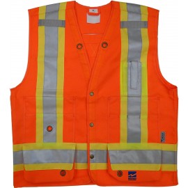Surveyors Traffic Vest - 8 Pockets