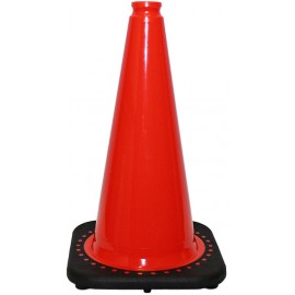Traffic Cone: 18" Premium PVC, Wasip