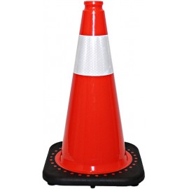 Traffic Cone: 18" PVC, 4" collar