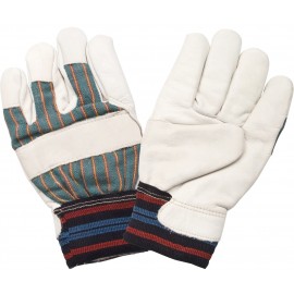 Grain Cowhide Glove: cotton fleece lined