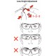 Adaptec Safety Glasses: smoke lens, 3 sizes