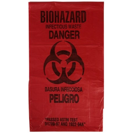 Biohazard Disposal Bag: 60 x 60 cm