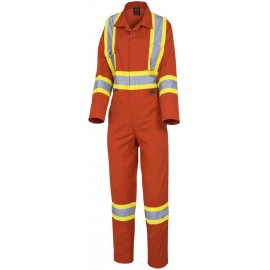 Pioneer Women's Safety Coverall: poly/cotton, CSA