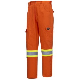 Safety Cargo Pants: Pioneer, orange cotton
