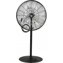 Pedestal Misting Fan: 30" Oscillating