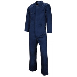 Coveralls: Polyester / Cotton, Navy Blue