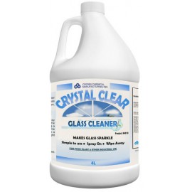 Crystal Clear Glass Cleaner: 4 litre, ready to use