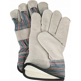 Fitters Glove: Fleece Lined, Split Cowhide
