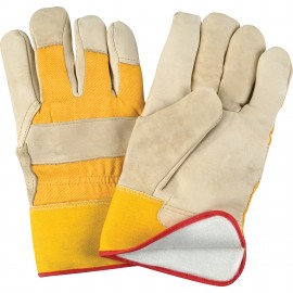 Fitters Glove: Grain Cowhide, Foam Fleece Lined