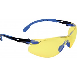 3M Solus Safety Glasses: amber anti-fog