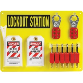 Lockout Tagout Station – 6 Nylon Locks