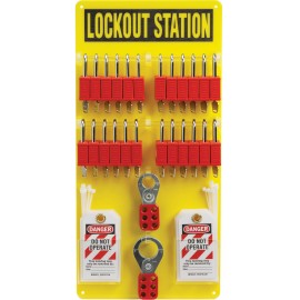 Lockout Tagout Station: 24 Nylon Locks