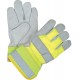Fitters Glove: Thinsulate Lined, Premium Split Cowhide Large