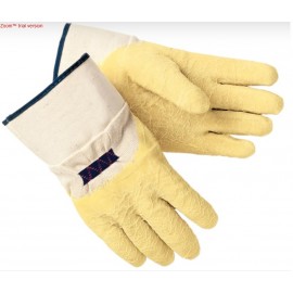 Latex Coated Cotton Glove: crinkle finish
