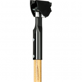 Dust Mop Handle: clip-on style, wood