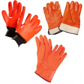 PVC Glove: Foam Fleece Lined, large