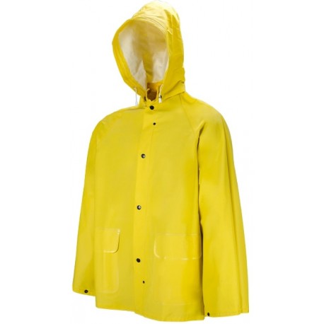 Rain Jacket: Polyester / PVC / Polyester