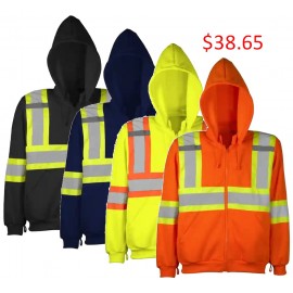 Safety Hoodie: poly fleece, Ground Force
