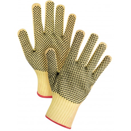 Kevlar Knit PVC Dotted Glove: double sided