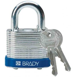 Brady Steel Padlock: 3/4", Blue