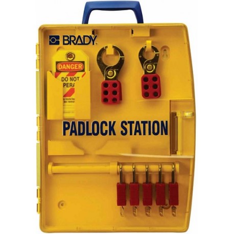 Brady Padlock Station – 5 KD Safety Locks (1.5”)
