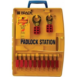 Padlock Station – 10 KD Safety Locks (1.5”)