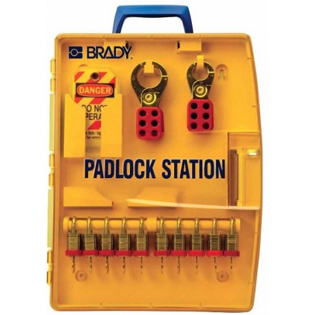 Brady Padlock Station – 10 KD Locks (.75”)