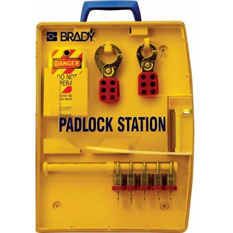 Brady Padlock Station – 5 KD Locks (.75”)