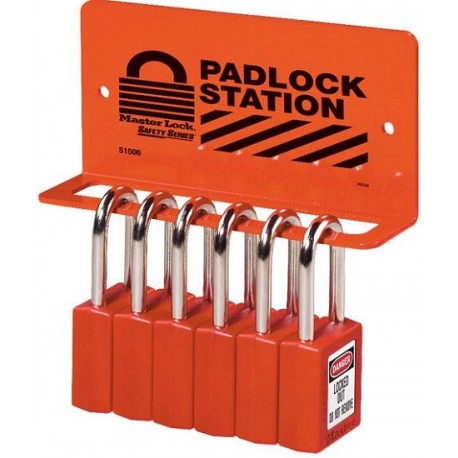 Padlock Station – 5 KD Safety Locks (1.5”)