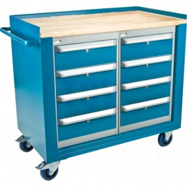 Mobile Service Bench: 8 Drawers