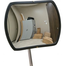 Roundtangular Convex Mirror: 18" x 26", Indoor