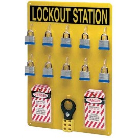 Lockout Station - 10 Steel Locks