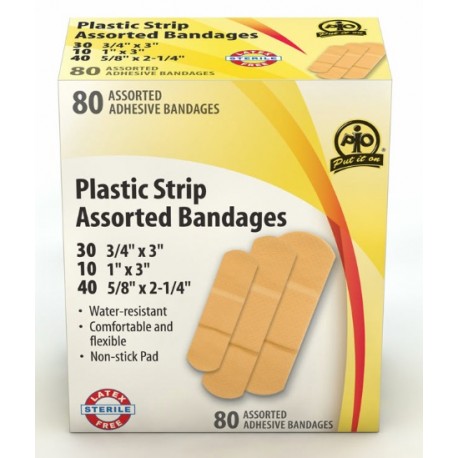 Plastic Strip Bandages - Assorted