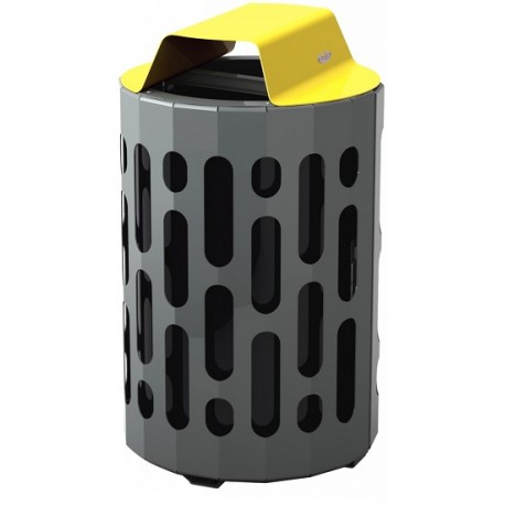 Stingray Waste Receptacle: yellow