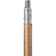 Broom Handle: Metal Tip, Wood, 54” L, 15/16” D
