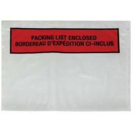 Packing List Envelopes: 4.5” x 5.5” Bilingual