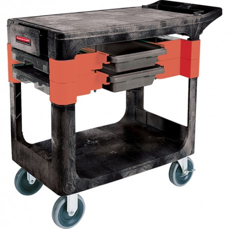 Rubbermaid Maintenance Tool Cart: 33-3/8"H X 19-1/4"W X 38"L