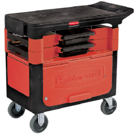 Rubbermaid Trades Cart With Lockable Cabinet
