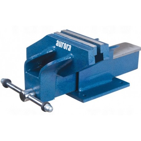 Offset Bench Vise: 6" jaws, heavy duty fixed base