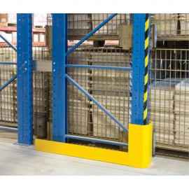 Racking Aisle Protector: 46-1/2"L Single Right Wrap Around