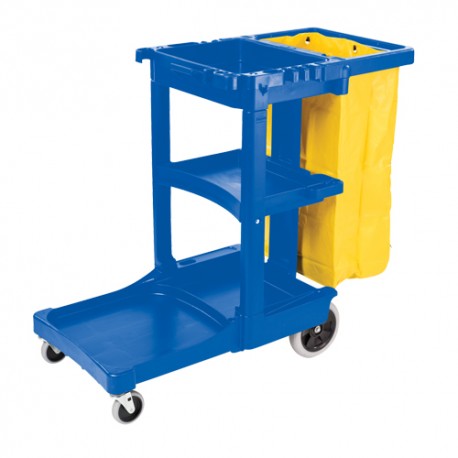 Rubbermaid Janitor Cart - Blue