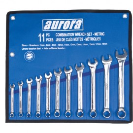 Combination Wrench Set SAE: 11 Piece