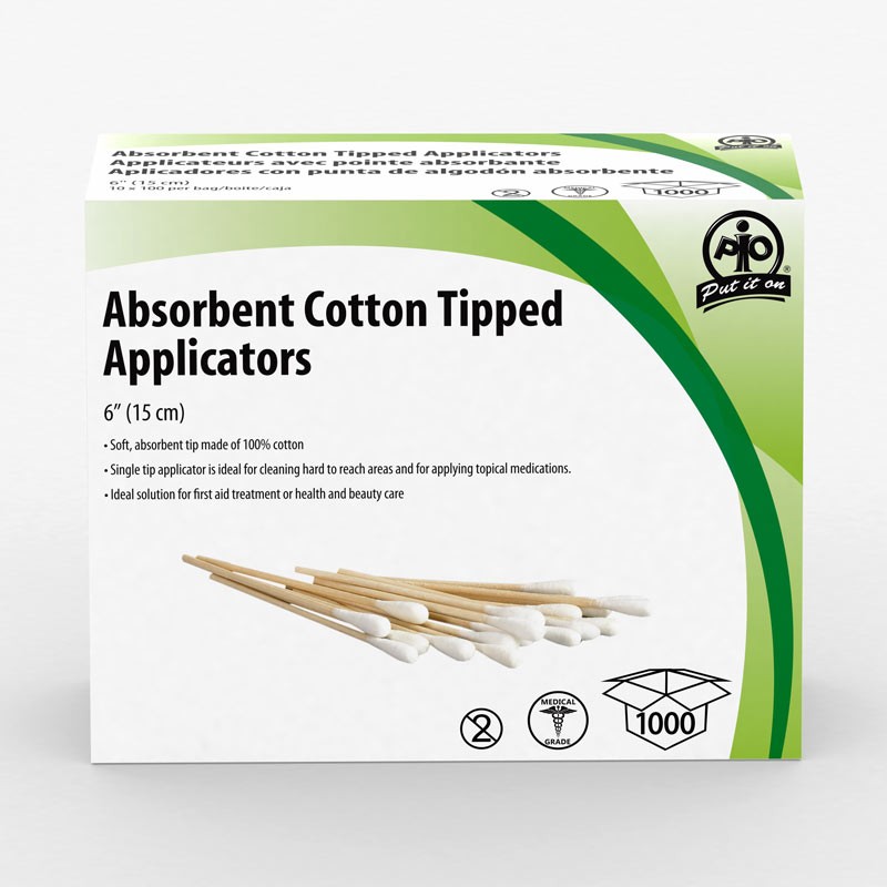 Cotton Tipped Applicators - 6 (Bag of 100)